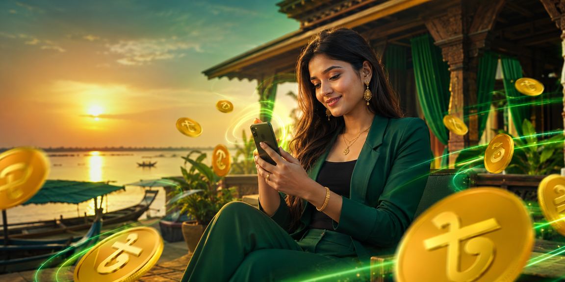 বিকাশের মাধ্যমে দ্রুত টাকা জমা দেওয়ার দৃশ্য